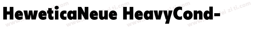 HeweticaNeue HeavyCond字体转换